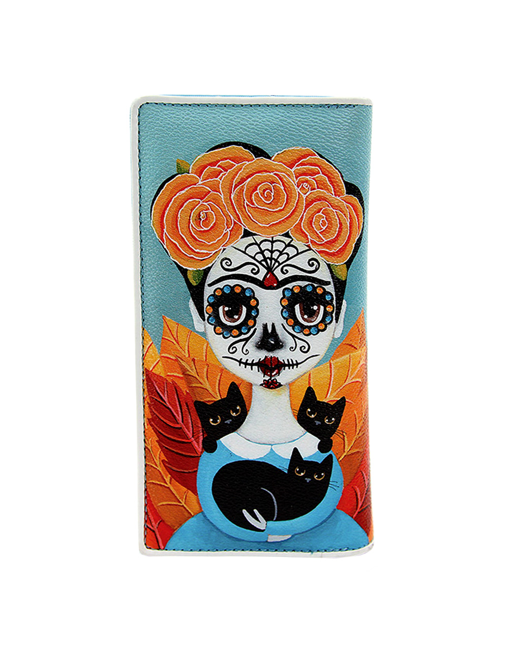 Sugar Skull Girl Geldbörse im Day of the Dead Stil