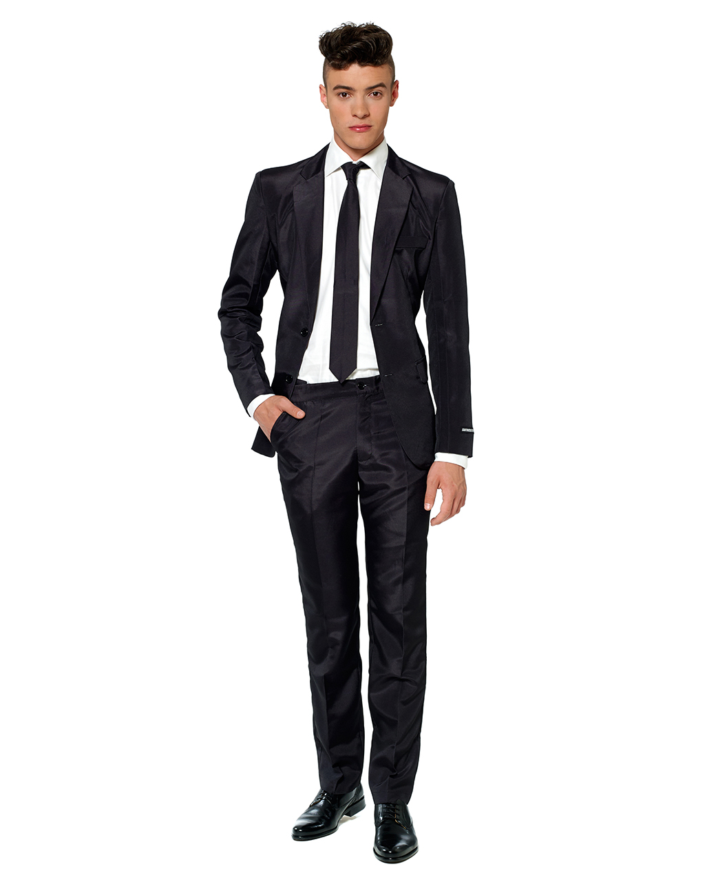 Suitmeister Solid Black Anzug für Fasching! XL