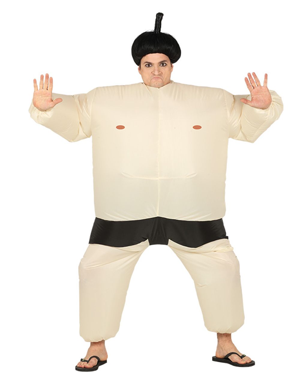Aufblasbares Sumo Ringer Kostüm beige kaufen One Size