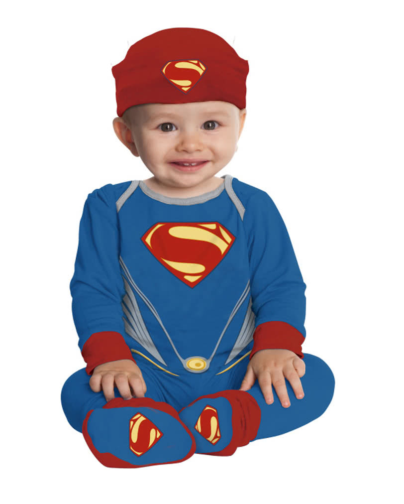 Superman Babykostüm 5-teilig Superhelden Babykostüm One Size