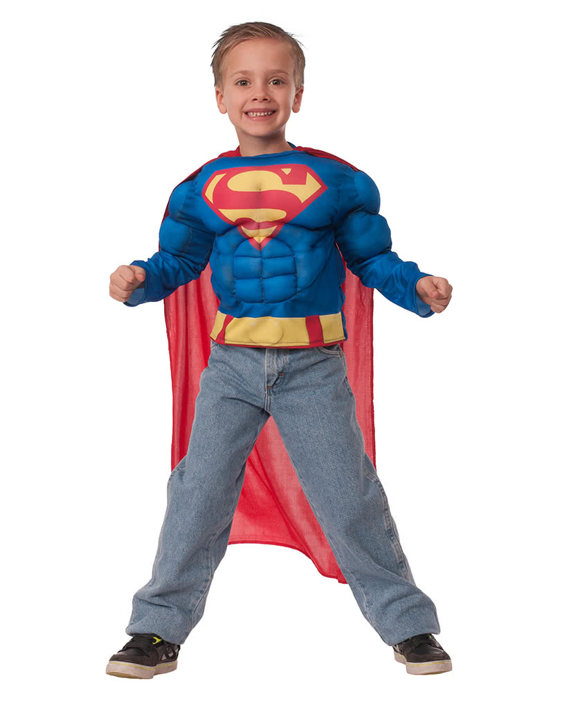 Superman Muscle Shirt für Kinder   Superman Kinderkostüm