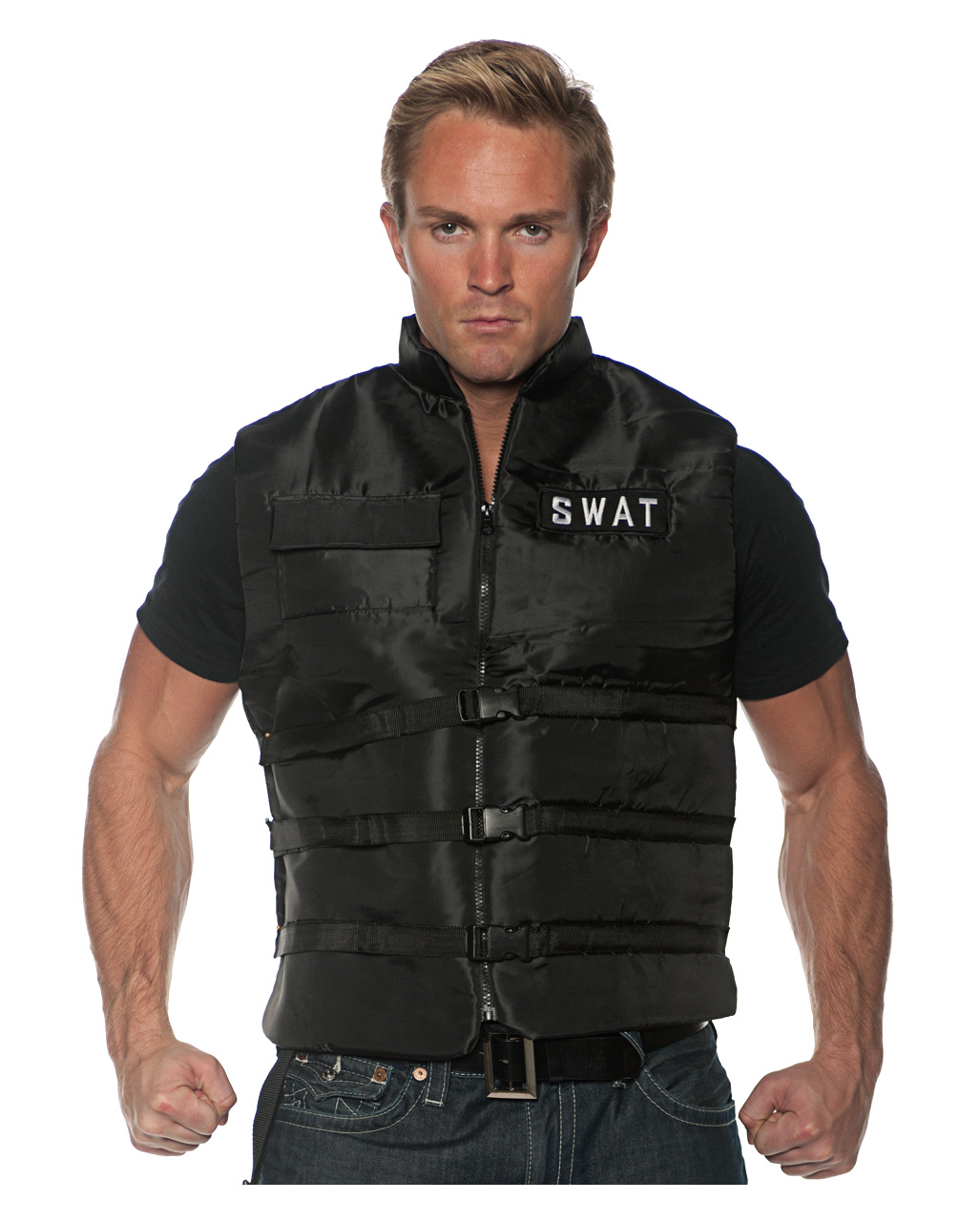 SWAT Kostüm Weste für Herren Berufskostüme One Size