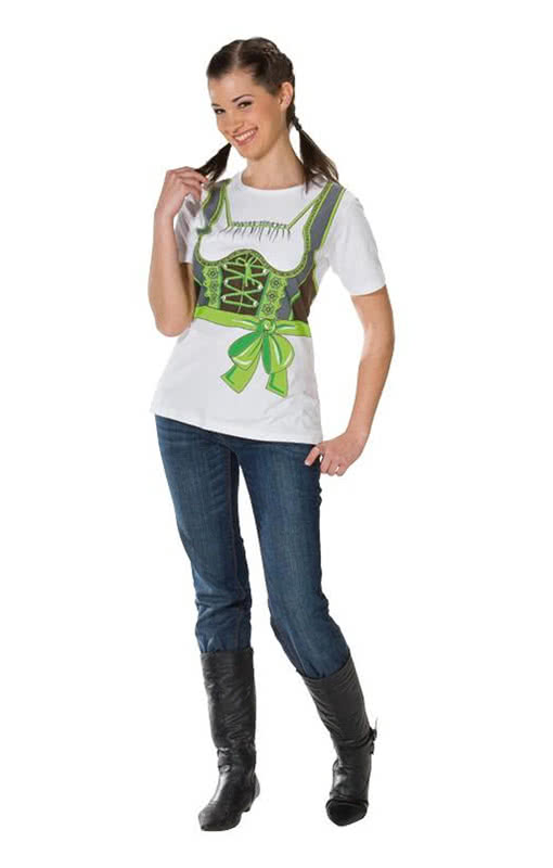 T-Shirt Dirndl grün  Oktoberfest Kostüm kaufen S / 36