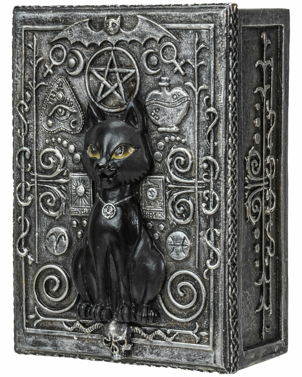 Tarot Schatulle schwarze Katze ★ Gothic Box kaufen