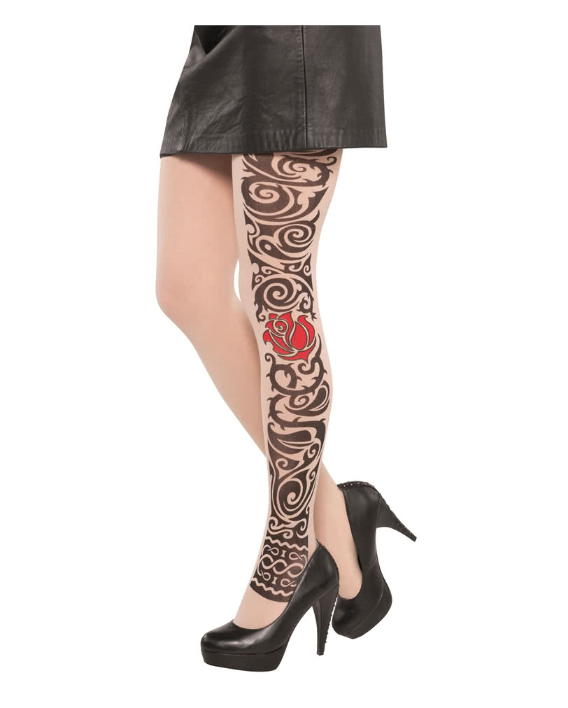 Tattoo Strumpfhose Strumpfhosen für Halloween günstig kaufen