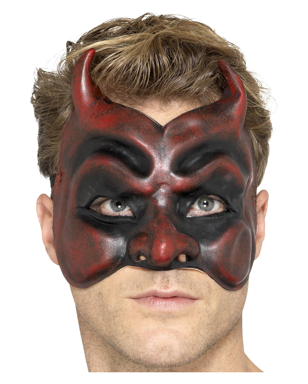 Teufel Latex Augenmaske jetzt für Halloween kaufen