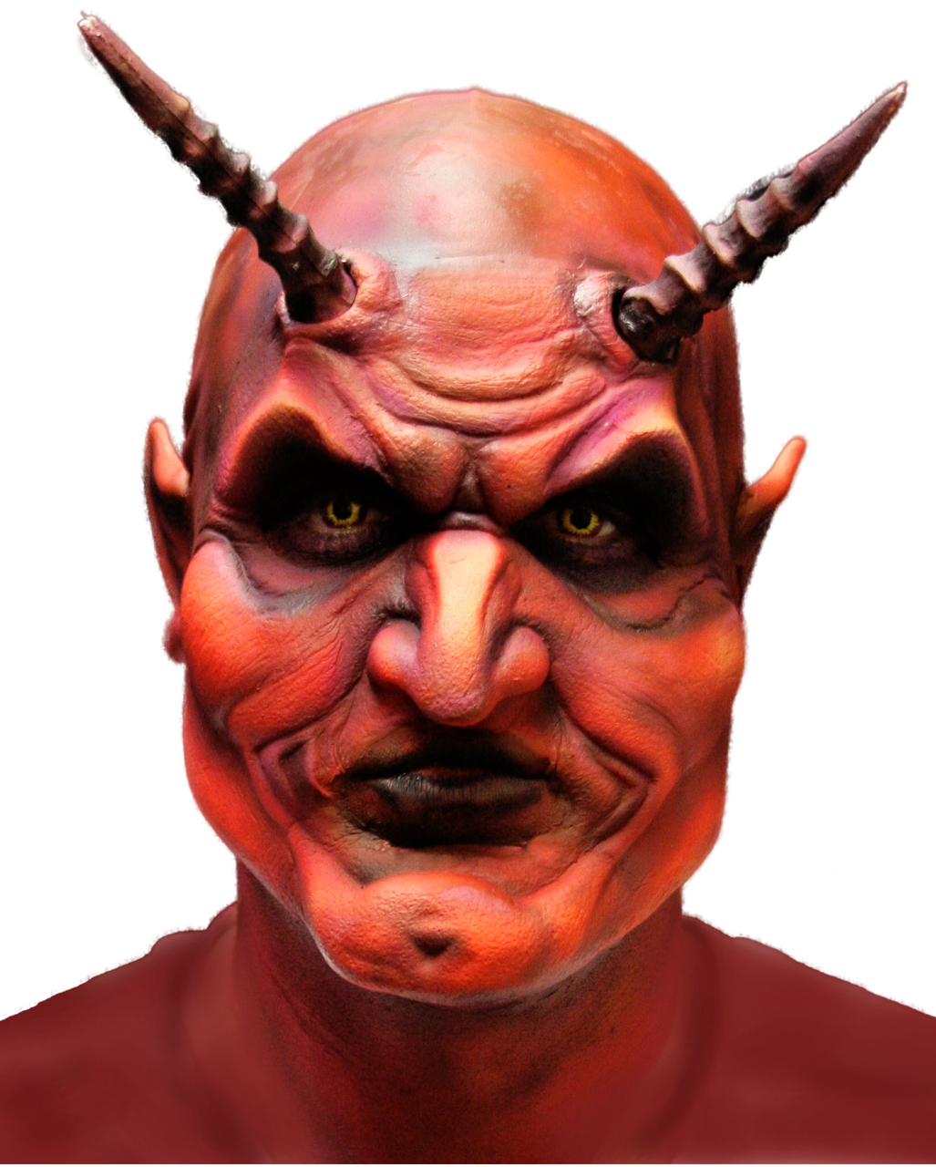Teufels Schaumlatex Maske Halloween & Cosplay Make-up