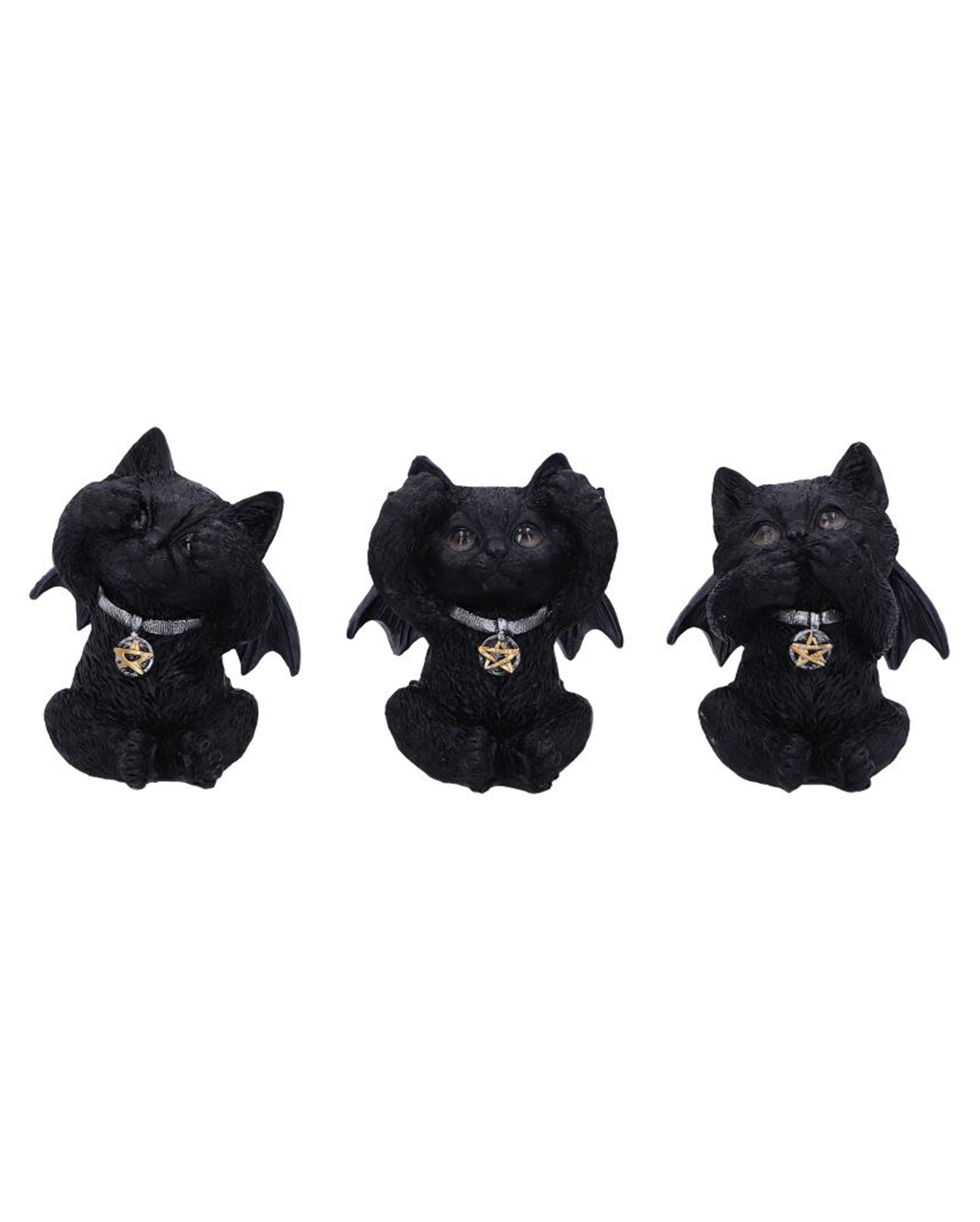 Three Wise Vampuss Vampir Kätzchen 9cm 3er Set ★ Gothic Deko