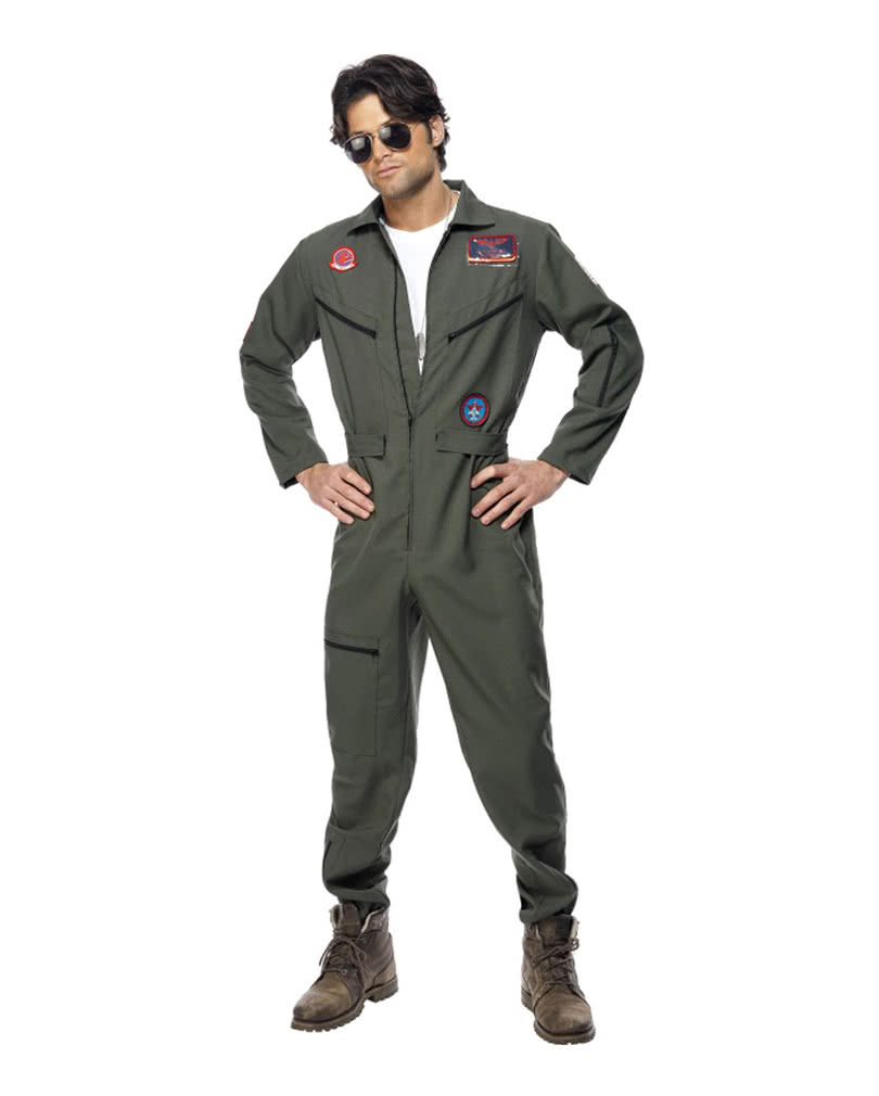 Top Gun Kostüm Piloten Overall L