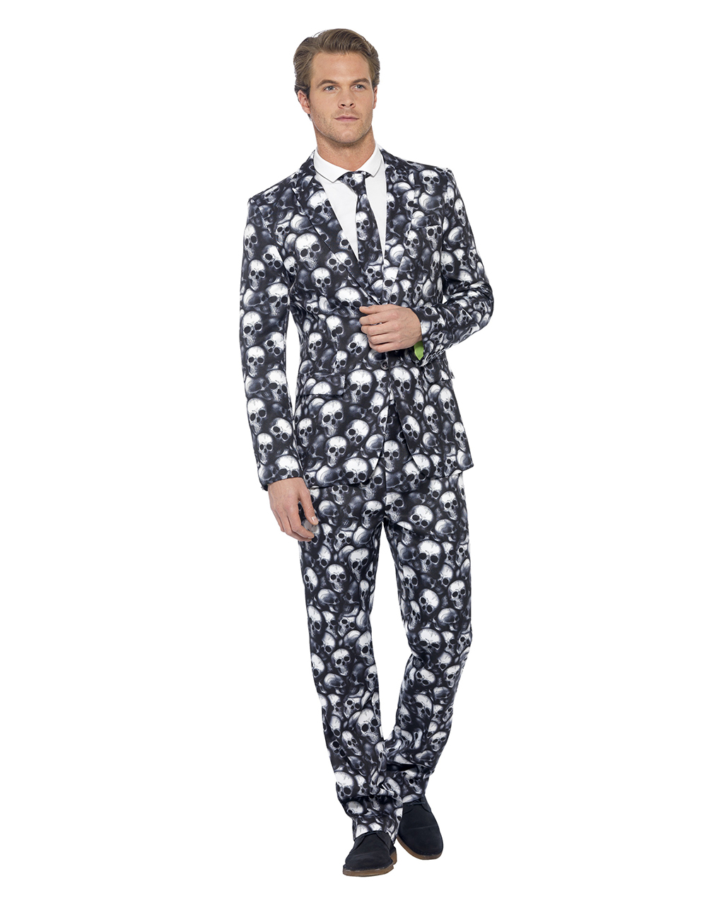 Totenkopf Anzug   Skull Suit als Halloween Kostüm M