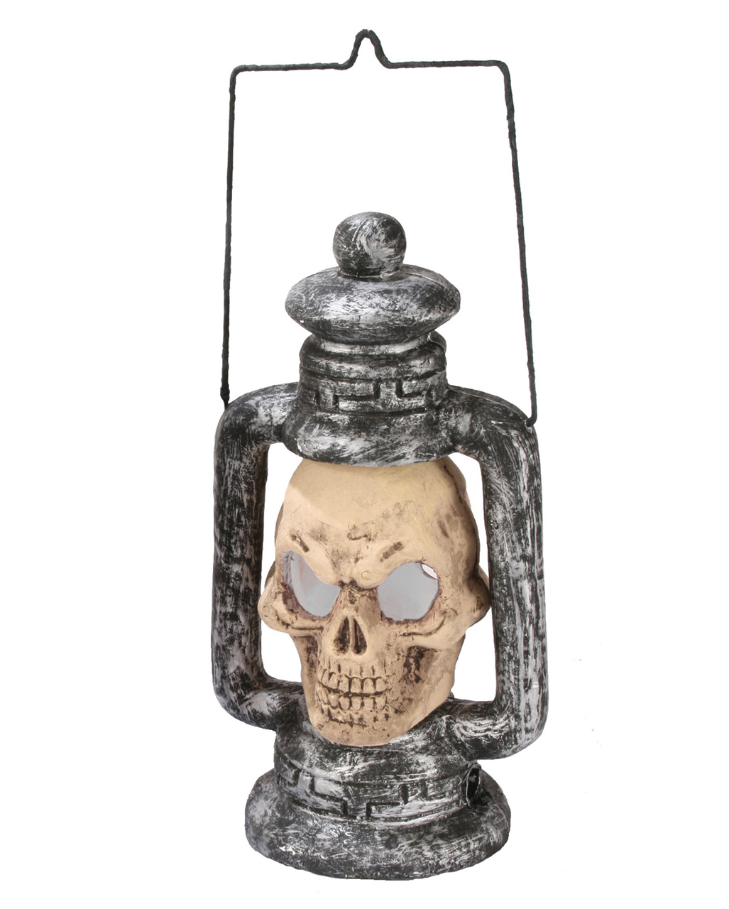 Totenkopf Grubenlampe Totenschädel Grubenlampe als Halloween Deko