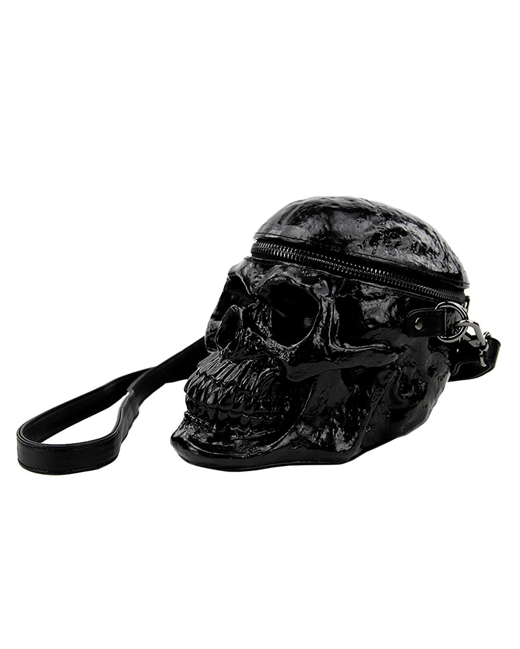 Totenkopf Handtasche Vinyl als Gothic Accessoire