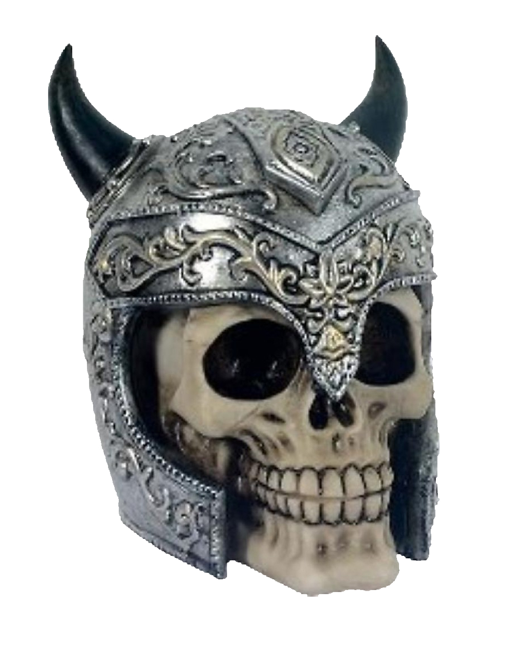 Totenkopf mit gehörntem Helm bestellen
