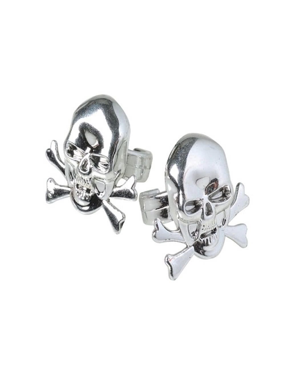 Totenkopf Ringe 12 Stück Halloween Gimmick