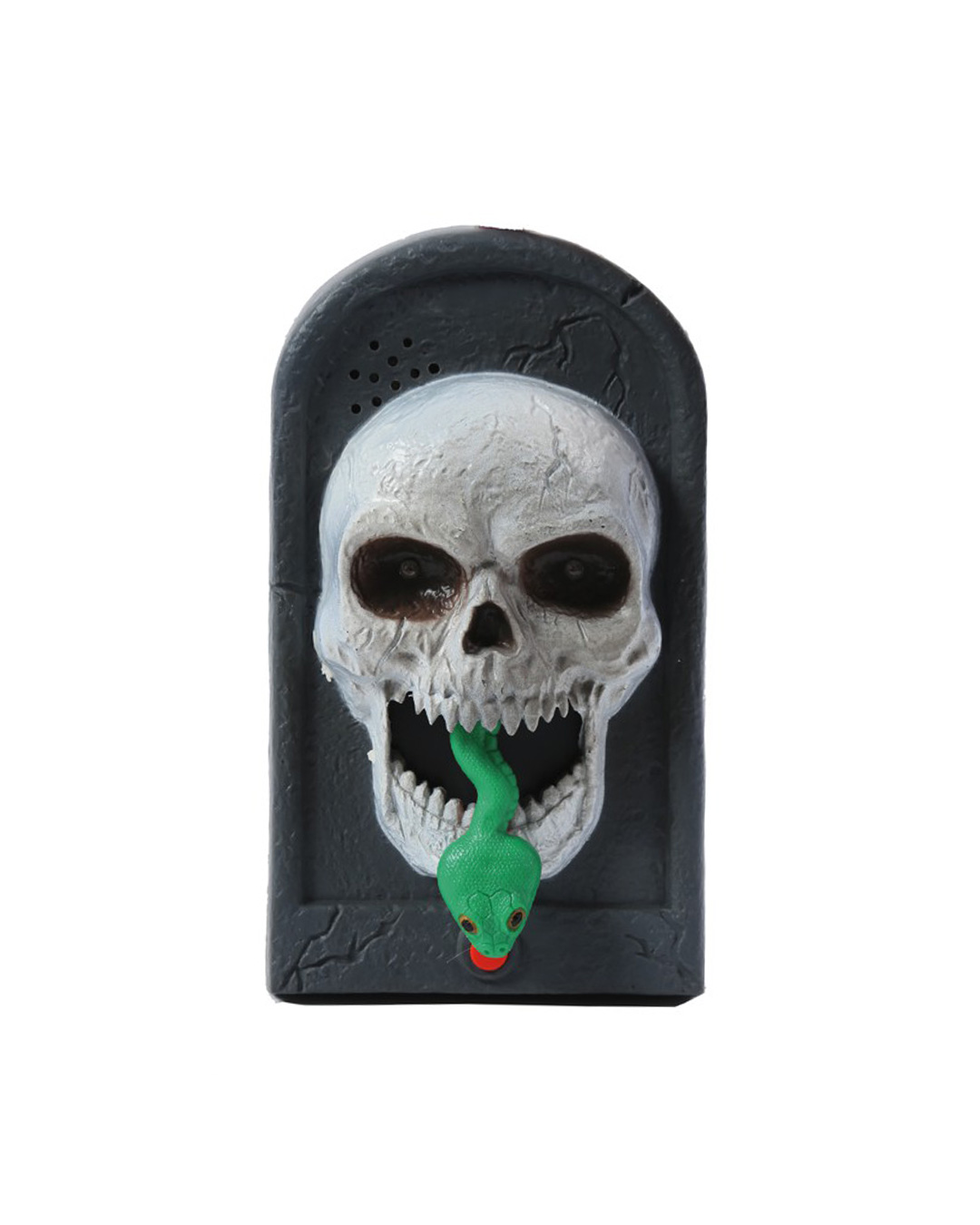 Totenkopf Türklingel mit Licht, Sound & Bewegung ★
