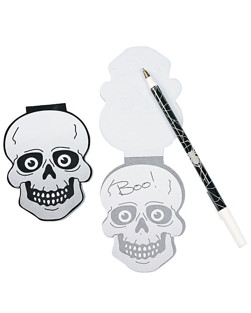 Totenkopf Schreibset Halloween Gimmick