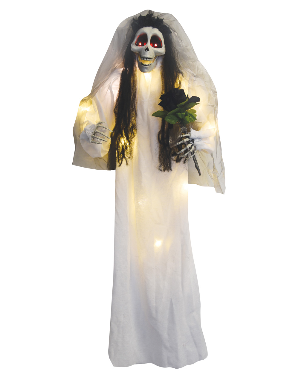 Totenschädel Braut mit Bouquet ★