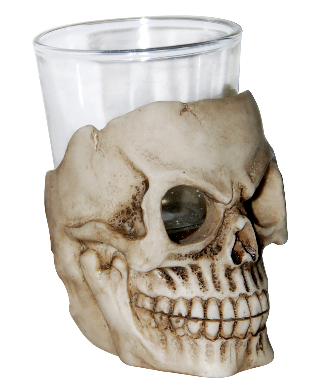 Totenkopf Schnapsglas 7 cm Tischdeko