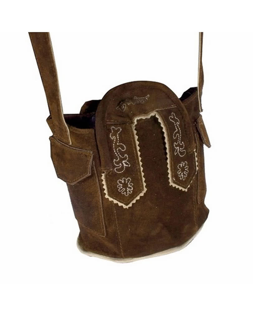 Trachten Lederbeutel hellbraun für Oktoberfest
