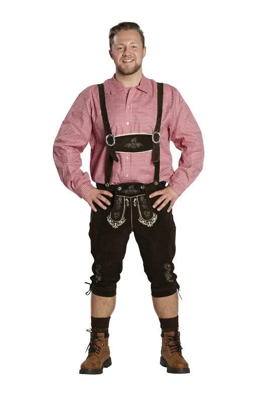 Trachten Kniebund Lederhose  Echtleder Oktoberfest Hose S
