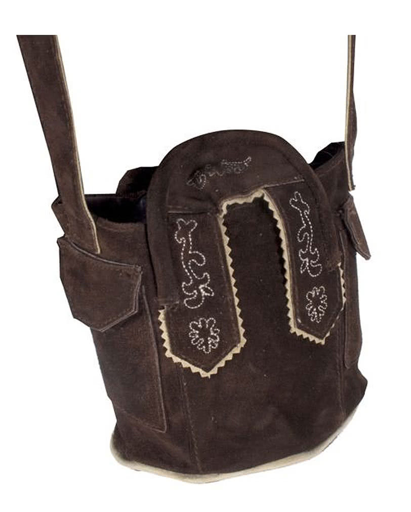 Trachten Lederbeutel dunkelbraun Kostümzubehör