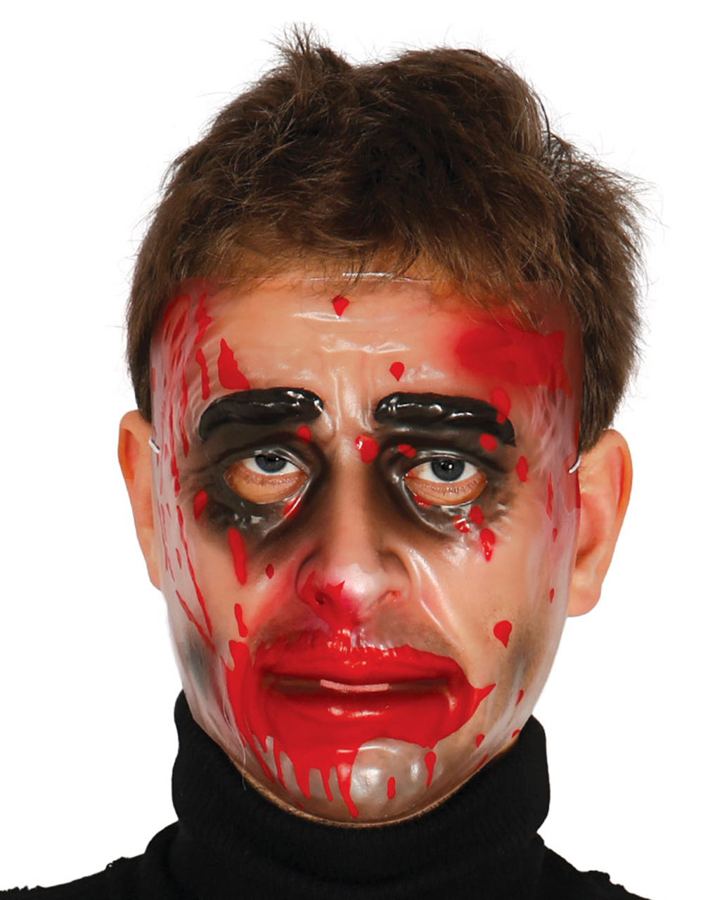 Transparente Männer Maske mit Blut günstig shoppen