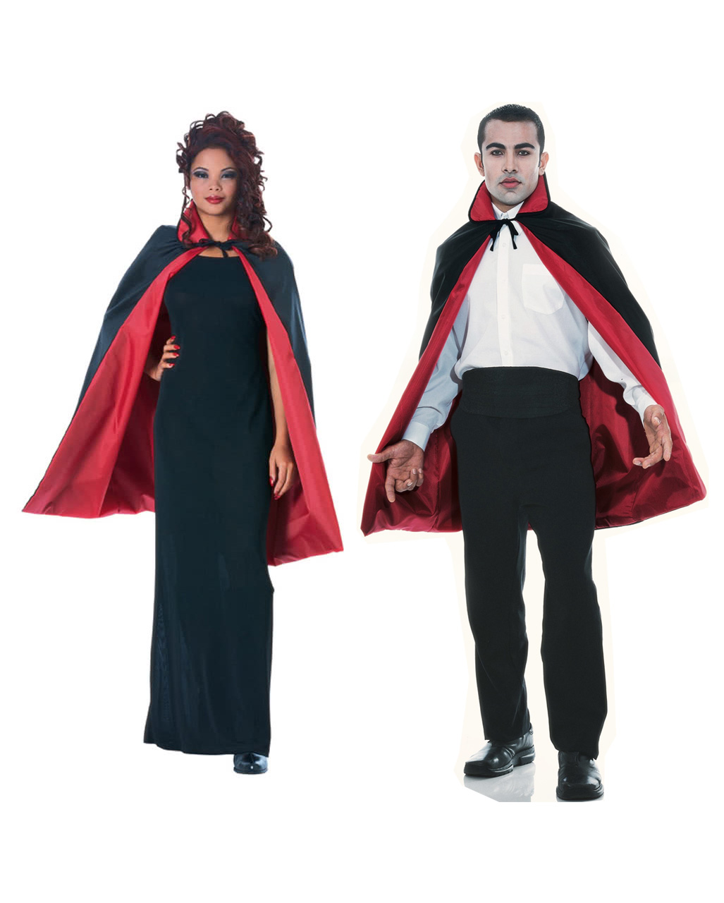 Vampir Umhang kurz Dracula Cape für Halloween