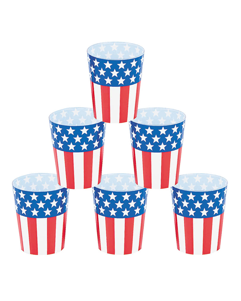 USA Schnapsbecher 25 St. für deine USA Motto-Party