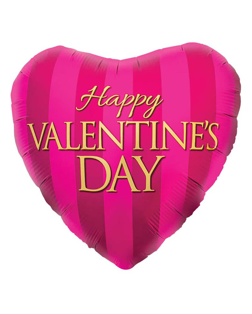 Folienballon Happy Valentines Day Pink Luftballon für den