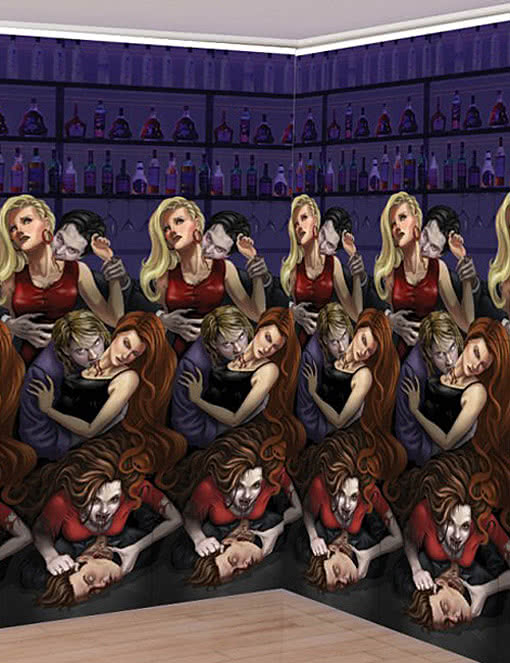 Vampir Dekofolie Halloween Deko