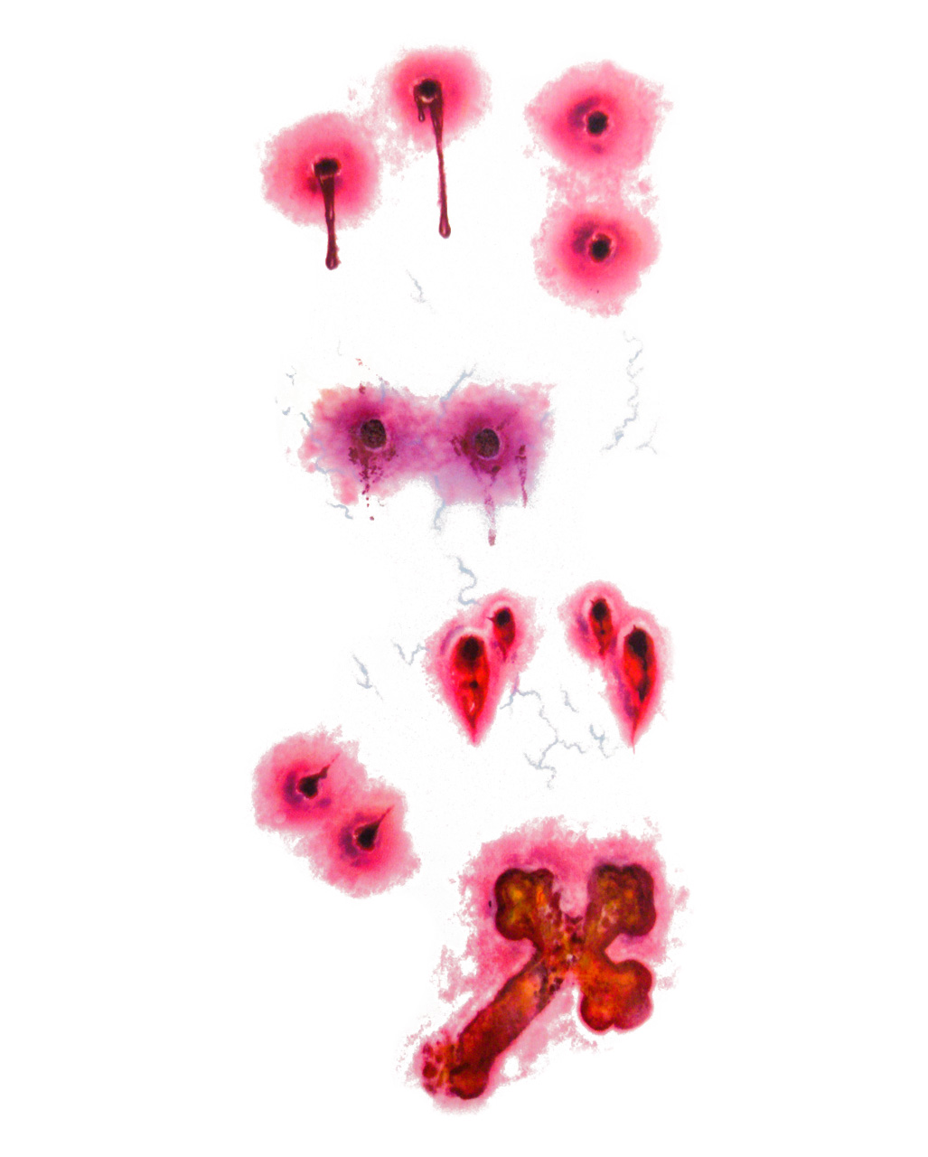 Vampirbiss Tattoo Wunden  bestellen