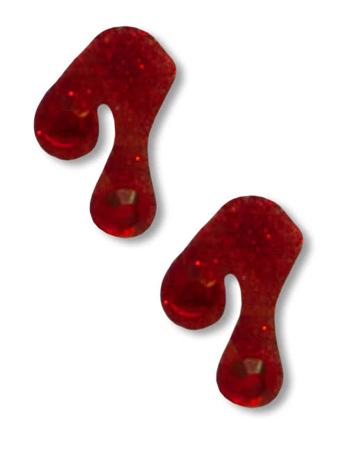 Body Art Vampirbiss Tattoo Blutstropfen Sticker