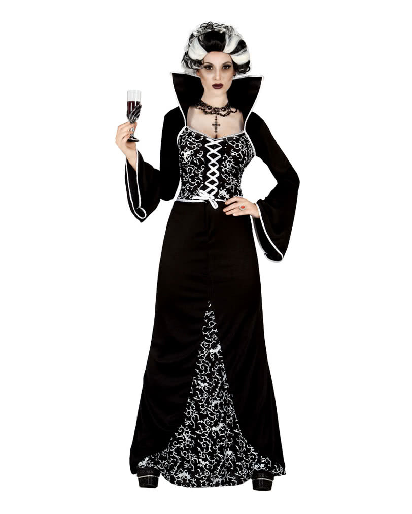 Vampiresa Elegantes Kostüm  Halloween Abendkleid L