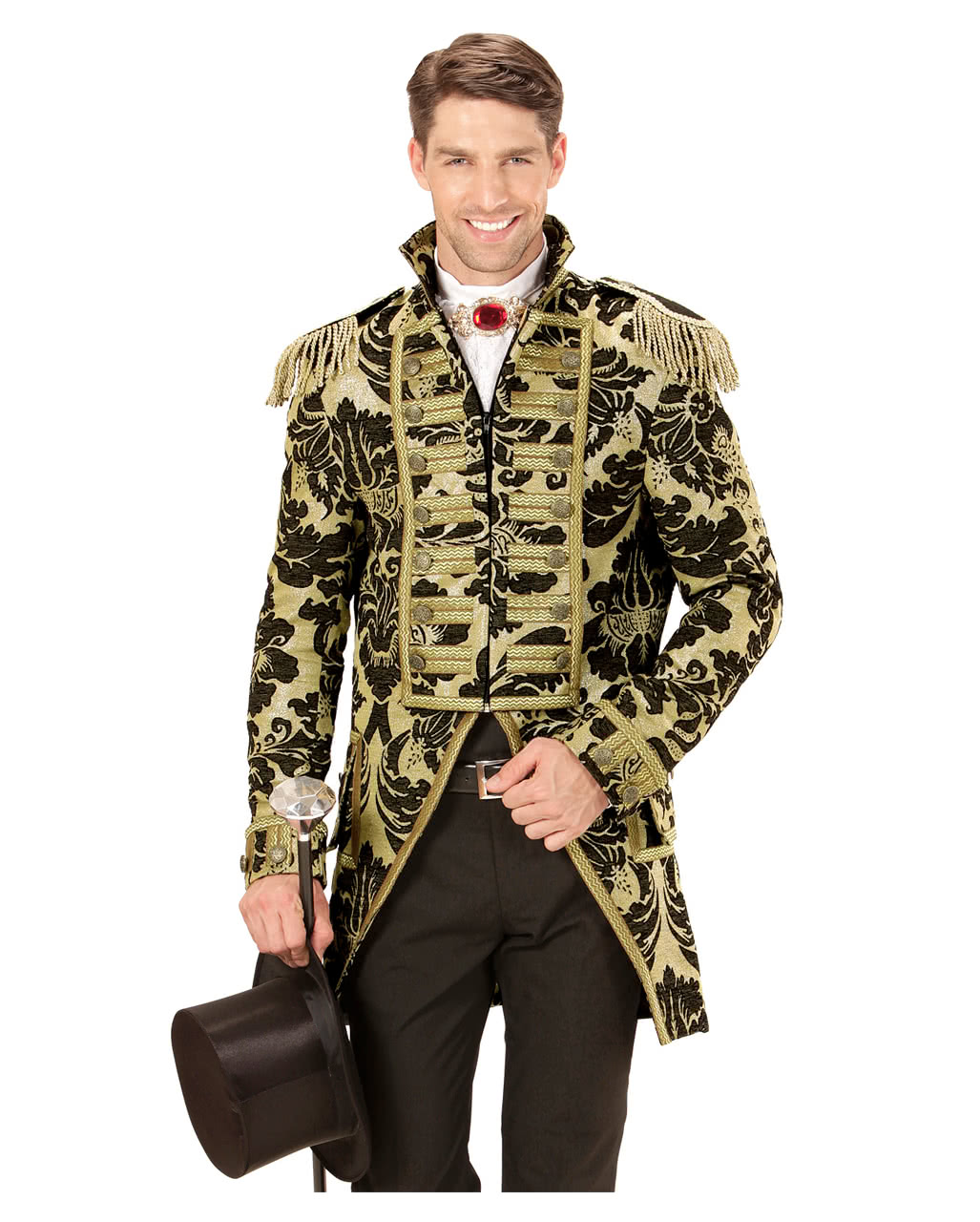 Venezianischer Militärfrack gold-schwarz ✩ M