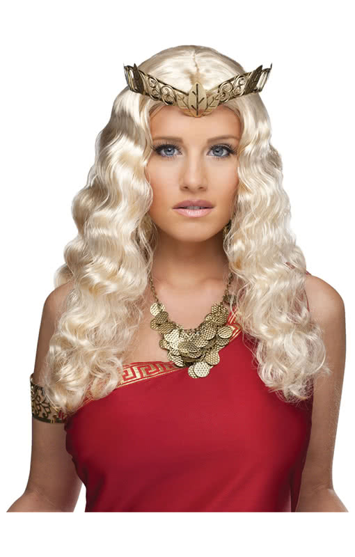 Venus Langhaar Perücke blond   Fantasy Perücke für LARP Events