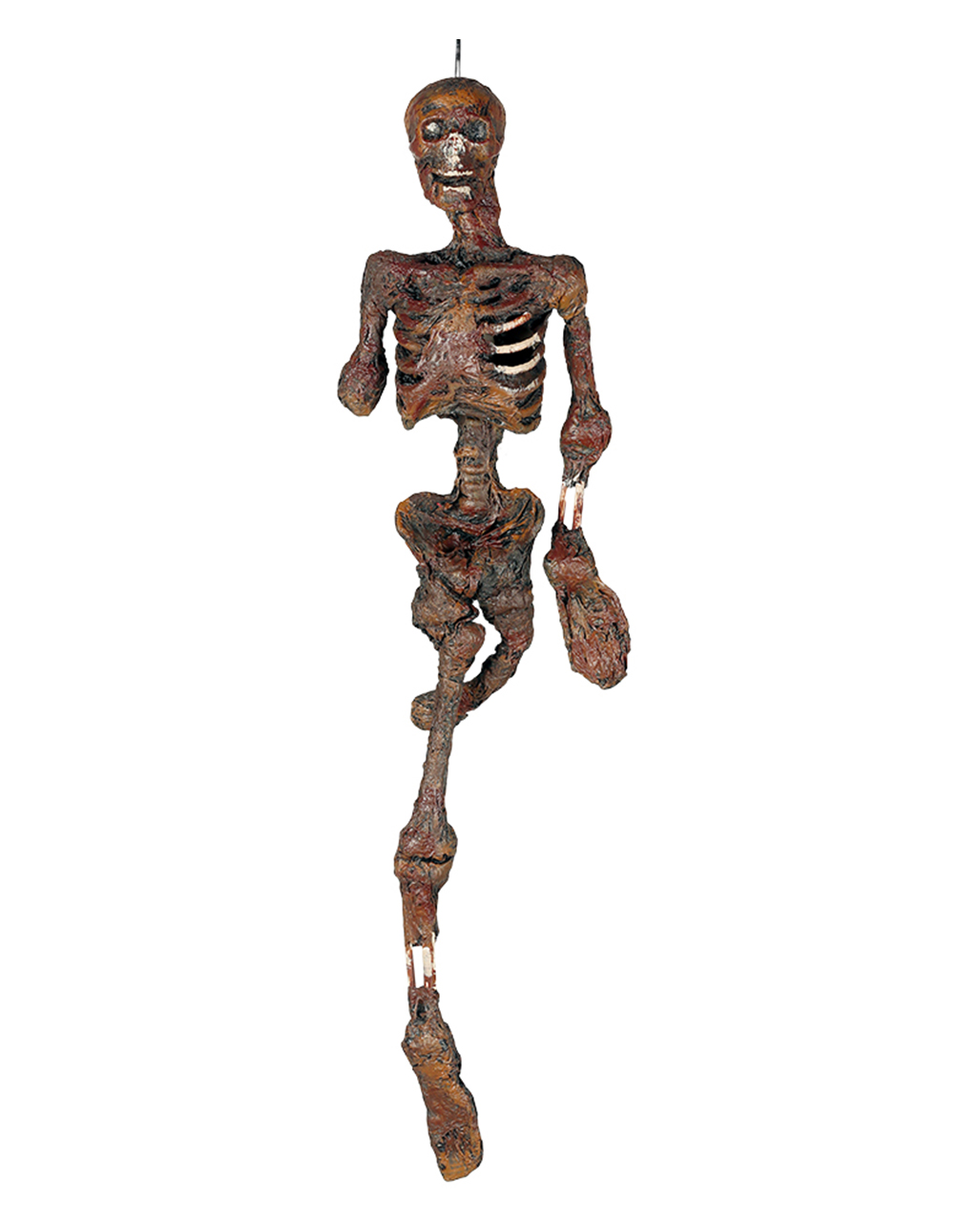 Verbranntes Skelett Hängefigur mit Licht 100cm ✰