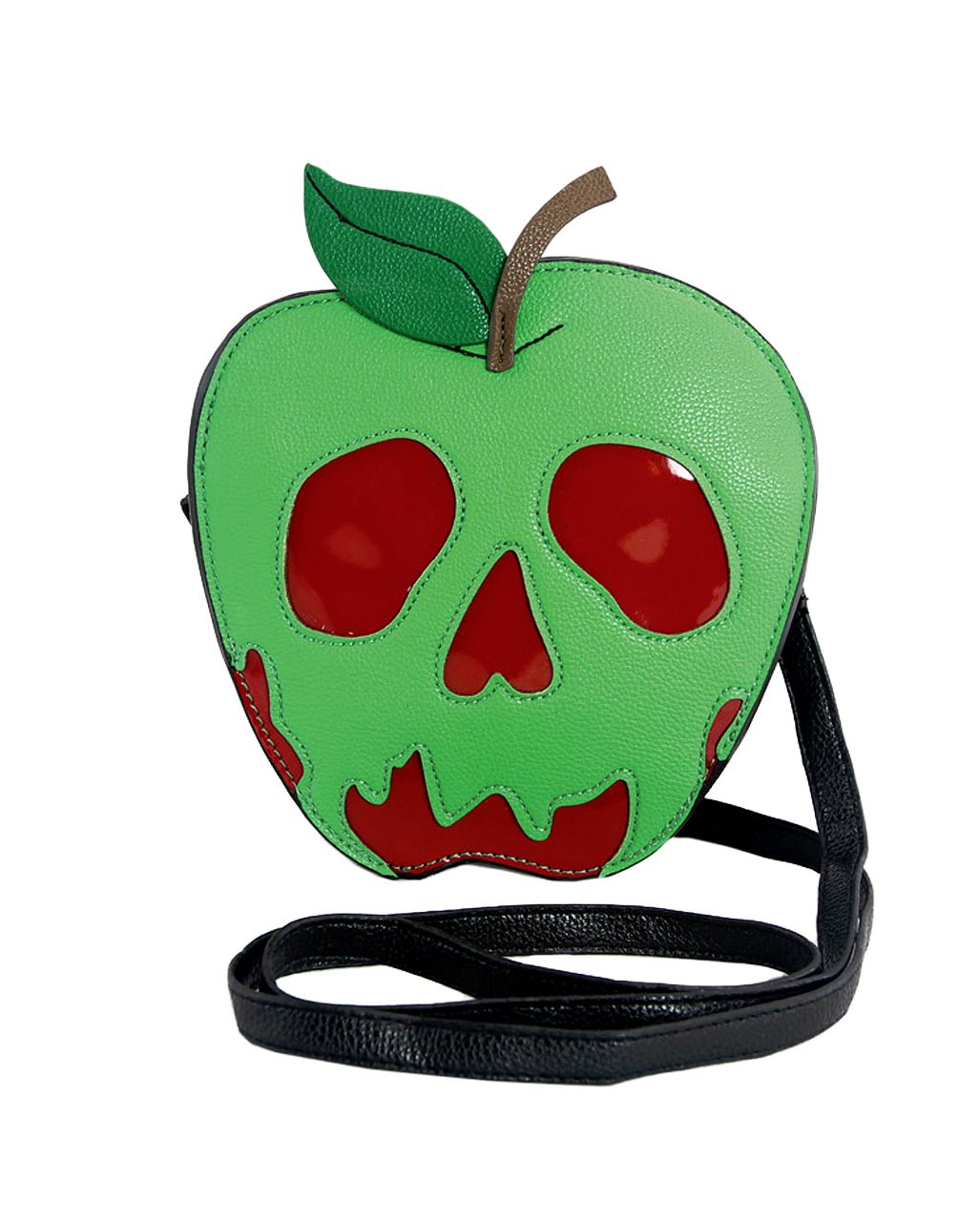 Vergifteter Apfel Handtasche Vinyl als Kostümzubehör
