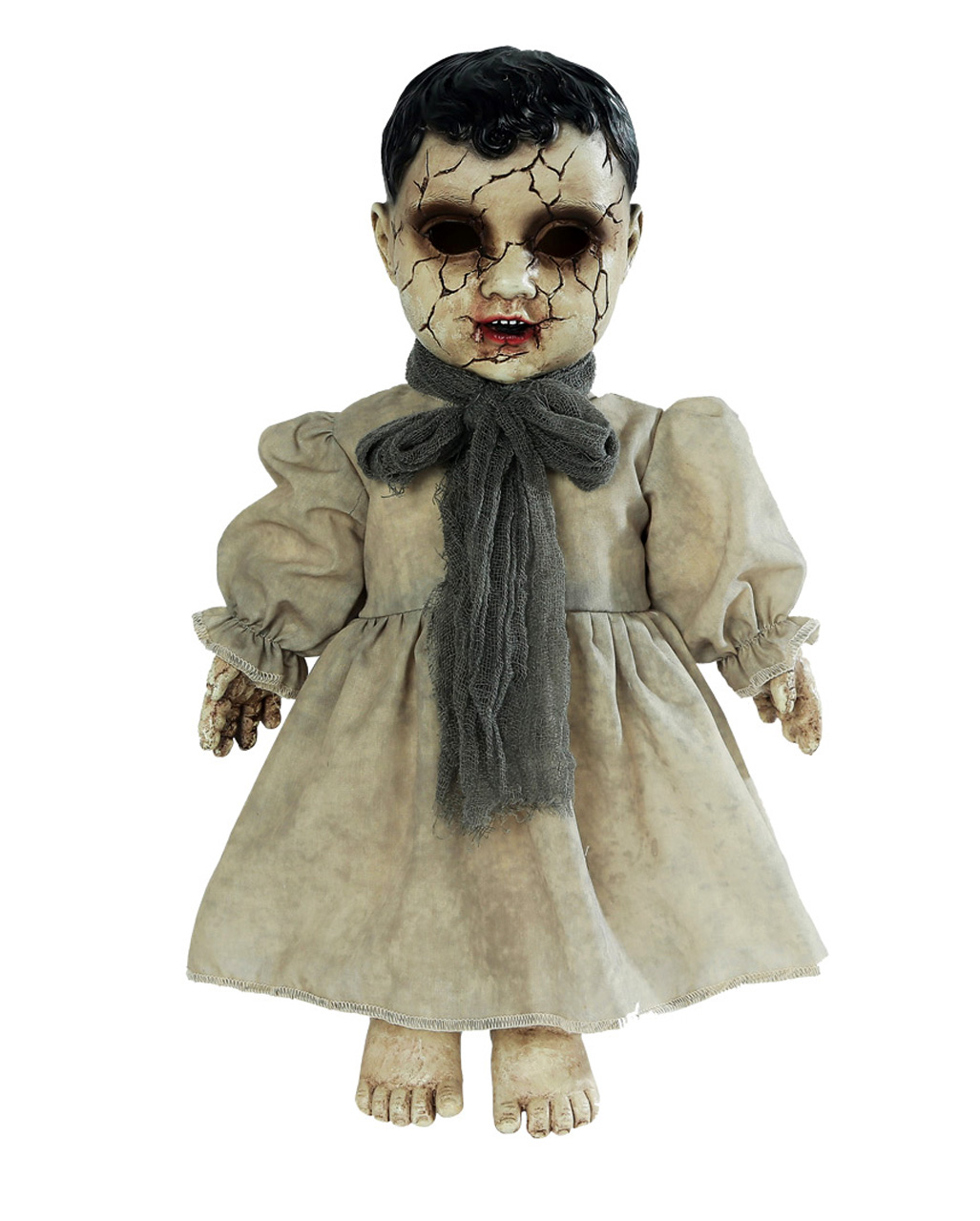 Verlassene Geisterpuppe mit Sound ▶ Halloween Deko