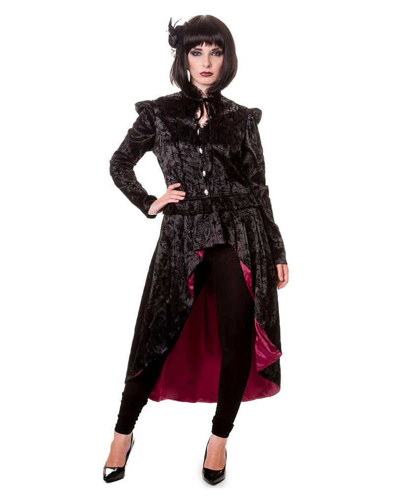 Gothic Damen Gehrock Gothic Mantel Damen Frack S
