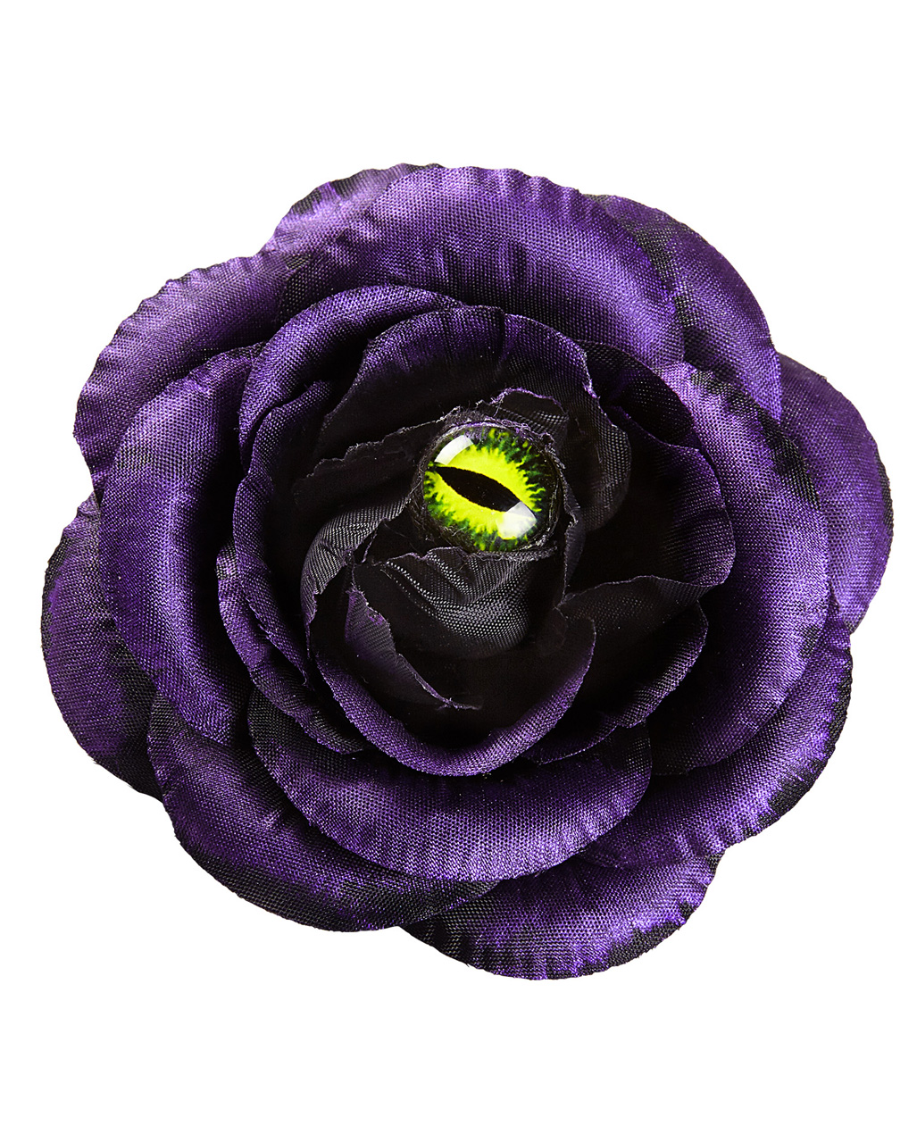 Violette Rosen Haarspange mit Katzenauge für Kostüme