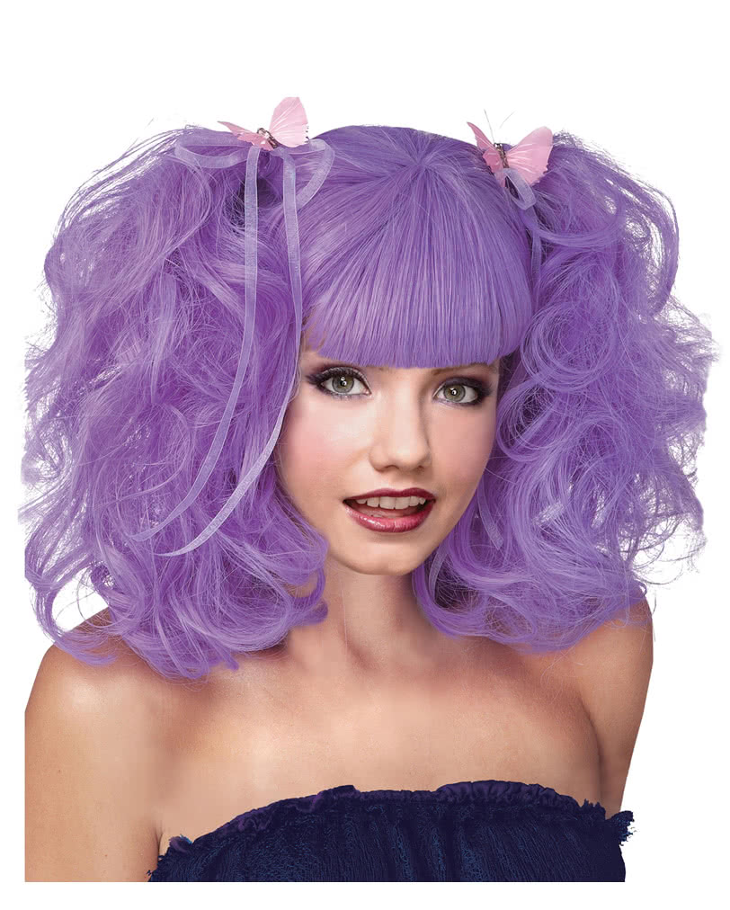 Pixie Lavender Perücke Cosplay Perücke mit Zöpfe
