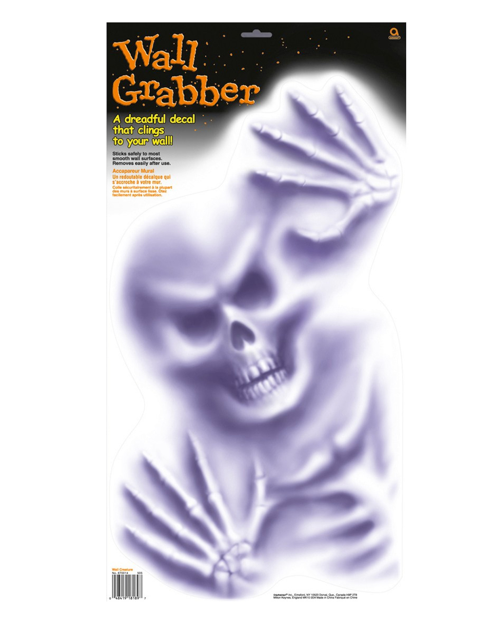 Wand Krabbler Skelett -Skelett Folie-Halloween Tapete