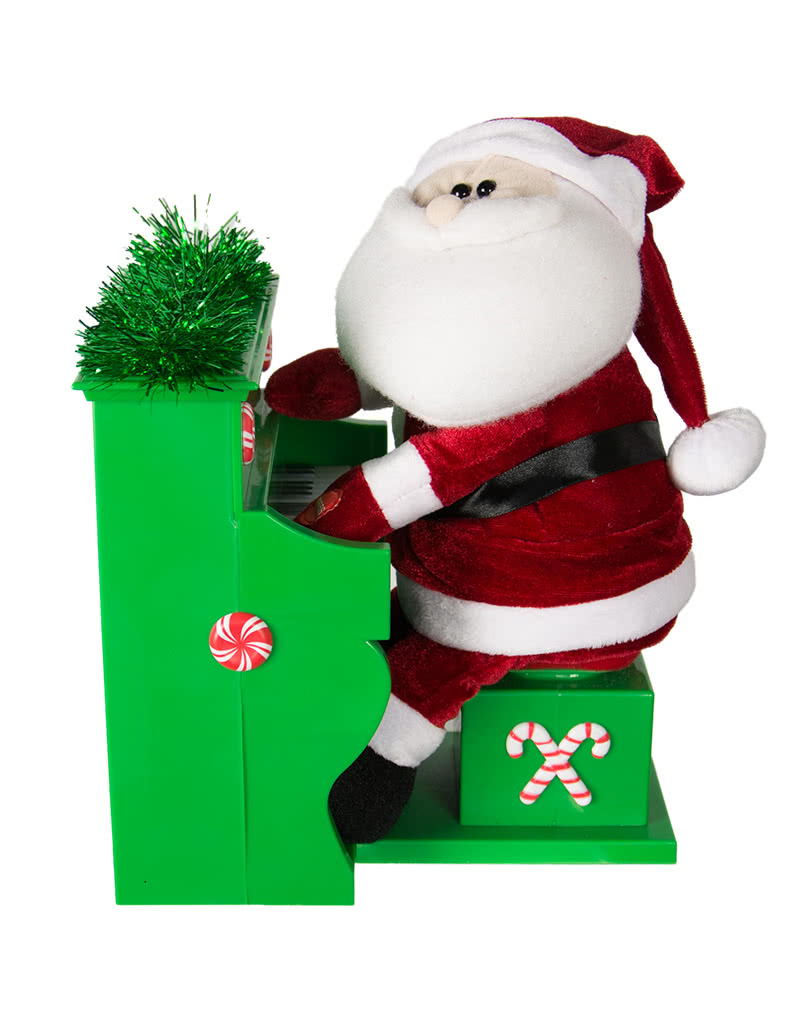 Weihnachtsmann der Piano spielt Weihnachtsdeko