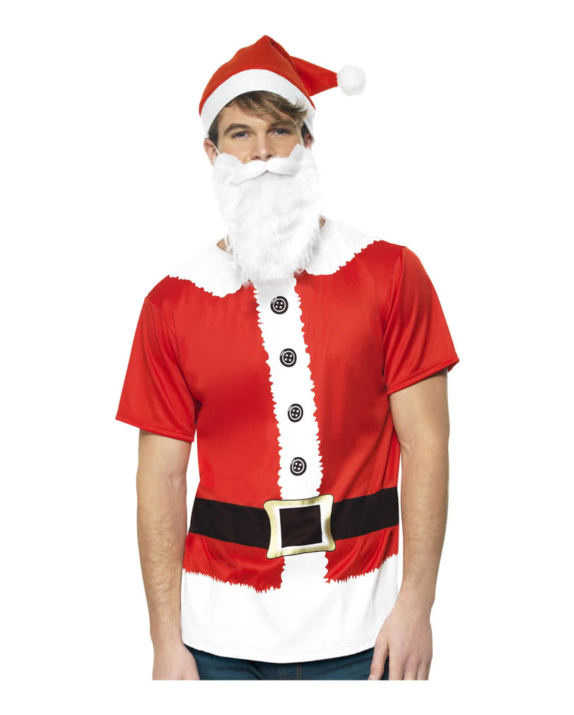 Weihnachtsmann T-Shirt Set Nikolaus Shirt für Männer