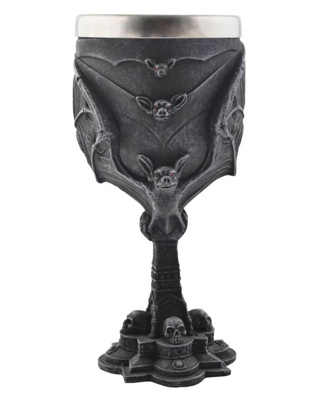 Weinkelch Vampirfledermäuse ✟ Gothic Deko