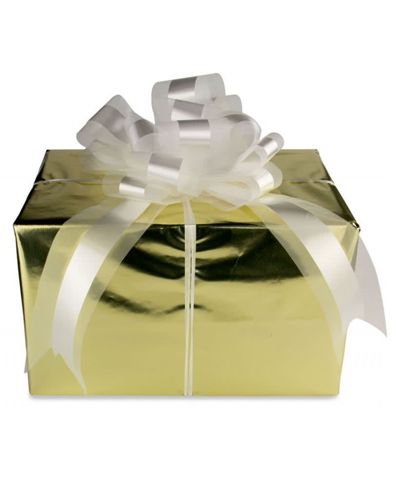 Weiße Ziehschleifen 2 Stück   Zwei Deko-Hochzeitsschleifen