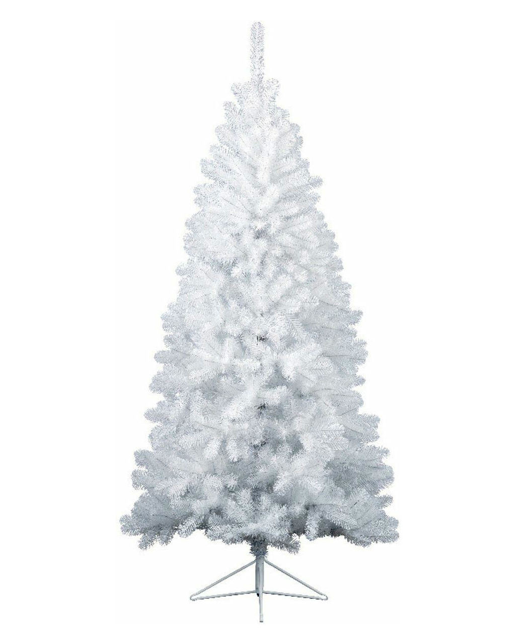 Weißer Tannenbaum mit Ständer 180 cm als Christbaum