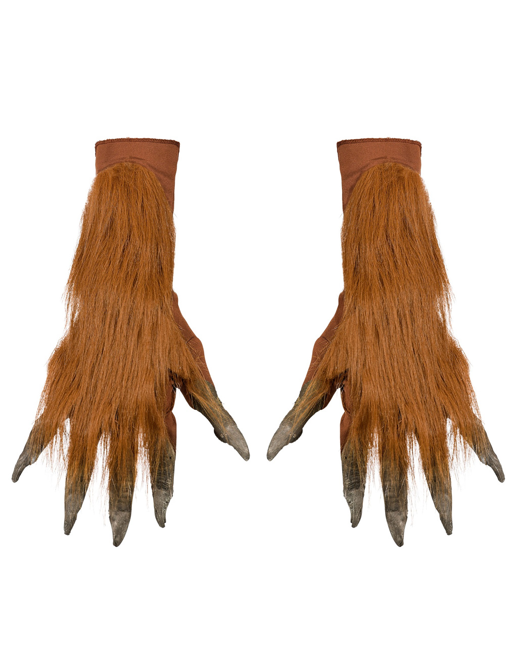 Werwolf Handschuhe Braun als Kostüm-Accessoire