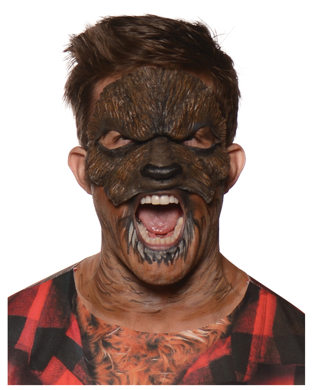 Werwolf Lykaner Halbmaske Halloween Kostüm Zubehör