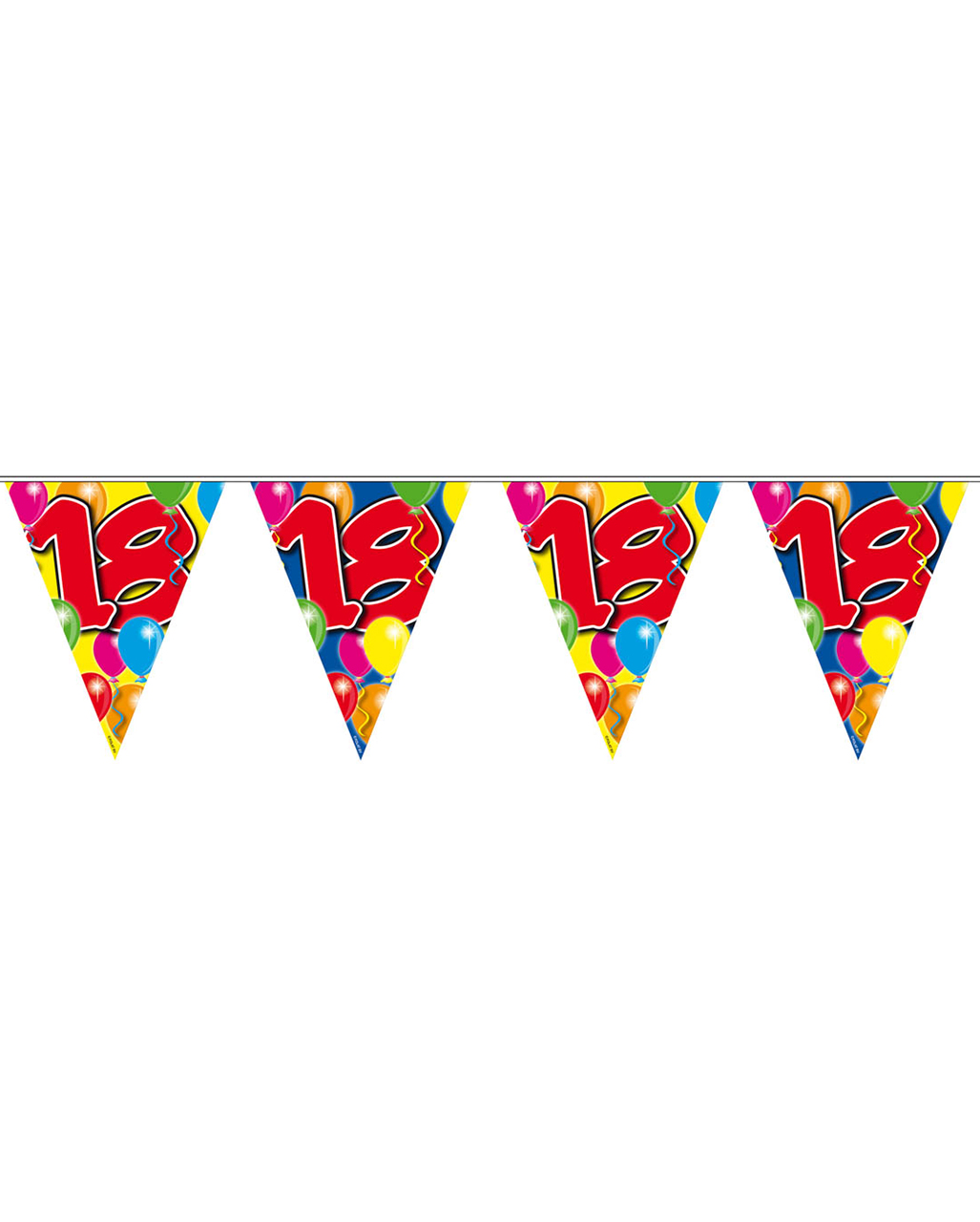 Wimpelkette Ballons 18 Jahre Geburtstags Dekoration